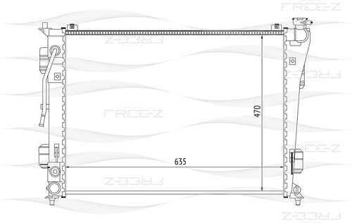 KK0253 FREE-Z Радиатор системы охлаждения