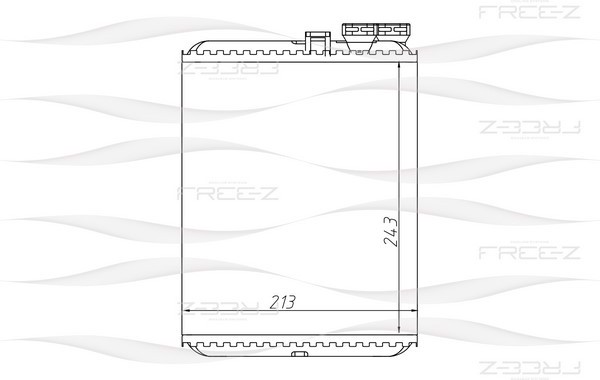 KW0247 FREE-Z Радиатор отопителя
