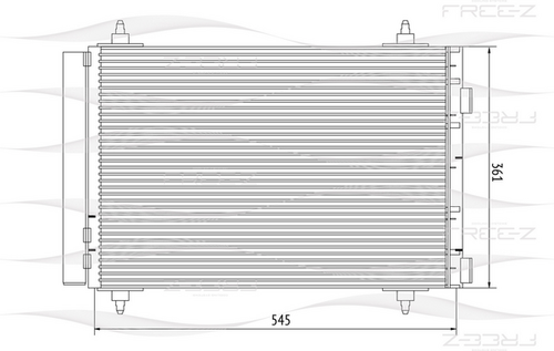 KC0254 FREE-Z Радиатор кондиционера