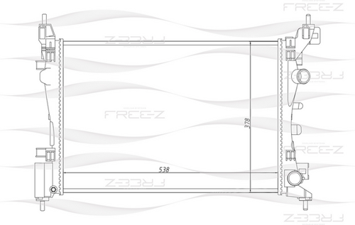 KK0144 FREE-Z Радиатор системы охлаждения