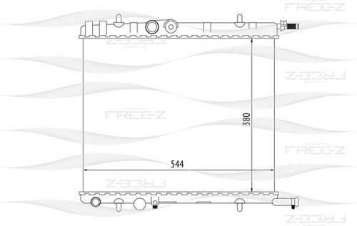 KK0173 FREEZ Радиатор системы охлаждения