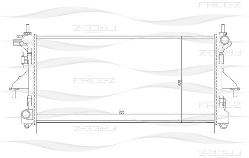 KK0175 FREEZ Радиатор системы охлаждения