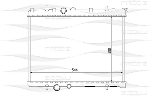 KK0177 FREEZ Радиатор системы охлаждения