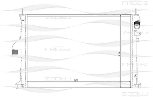 KK0180 FREE-Z Радиатор системы охлаждения
