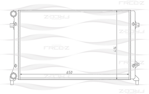 KK0207 FREEZ Радиатор системы охлаждения