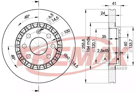 Диск тормозной FREMAX BD-9042