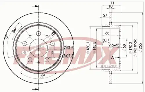Тормозные диски FREMAX BD-1895
