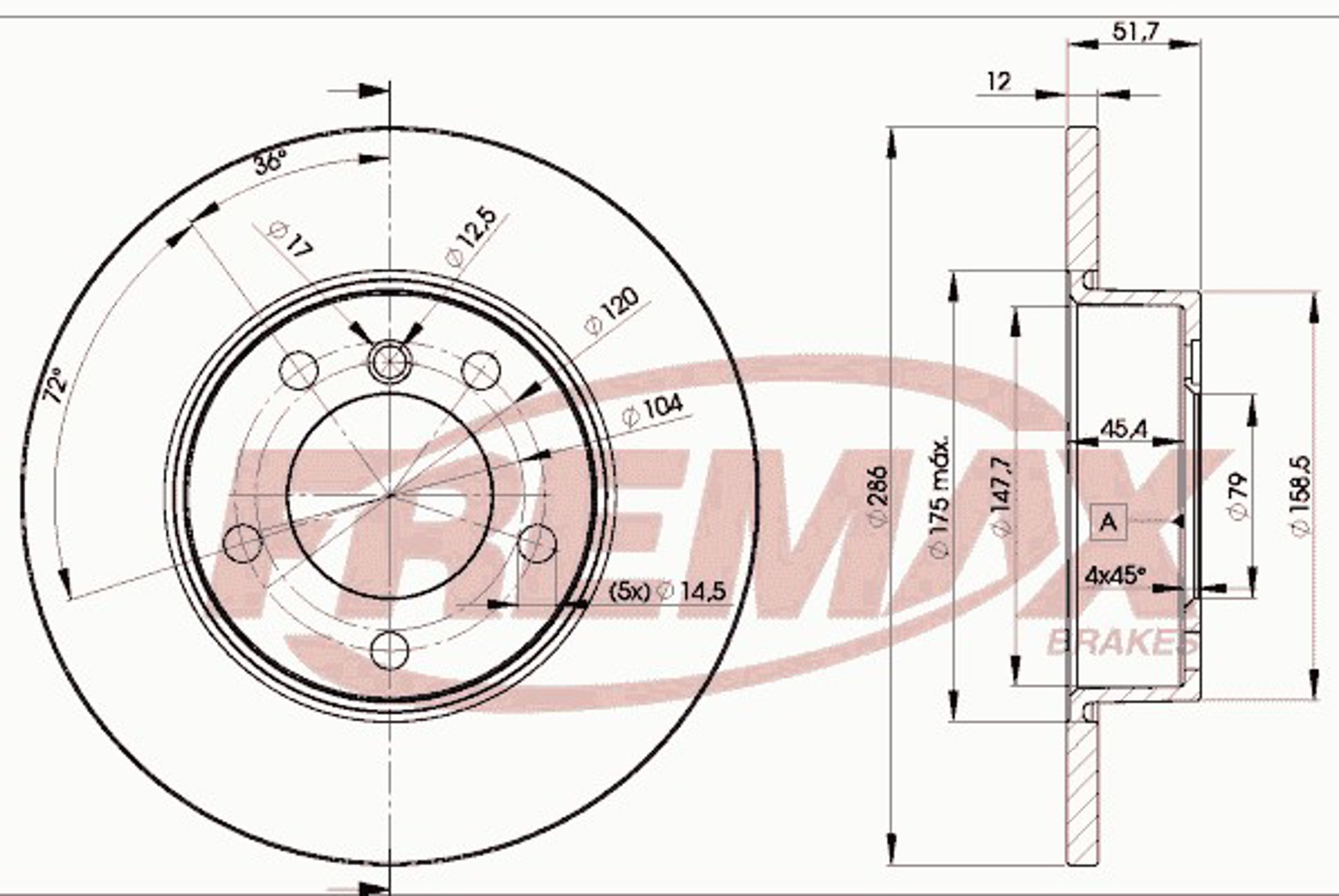 Диск тормозной FREMAX BD-0673