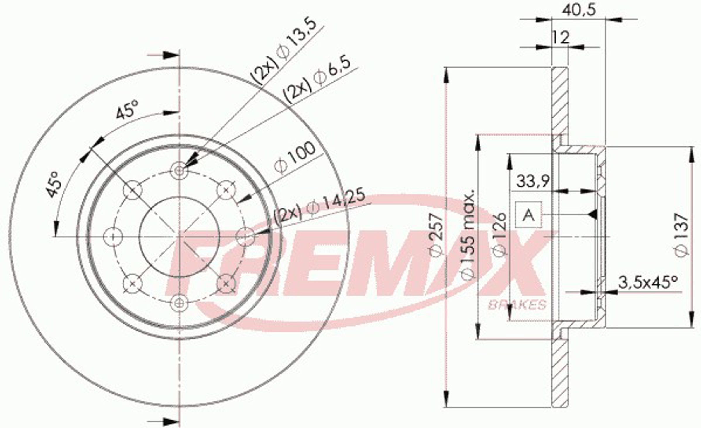 BD-0918 FREMAX Диск тормозной