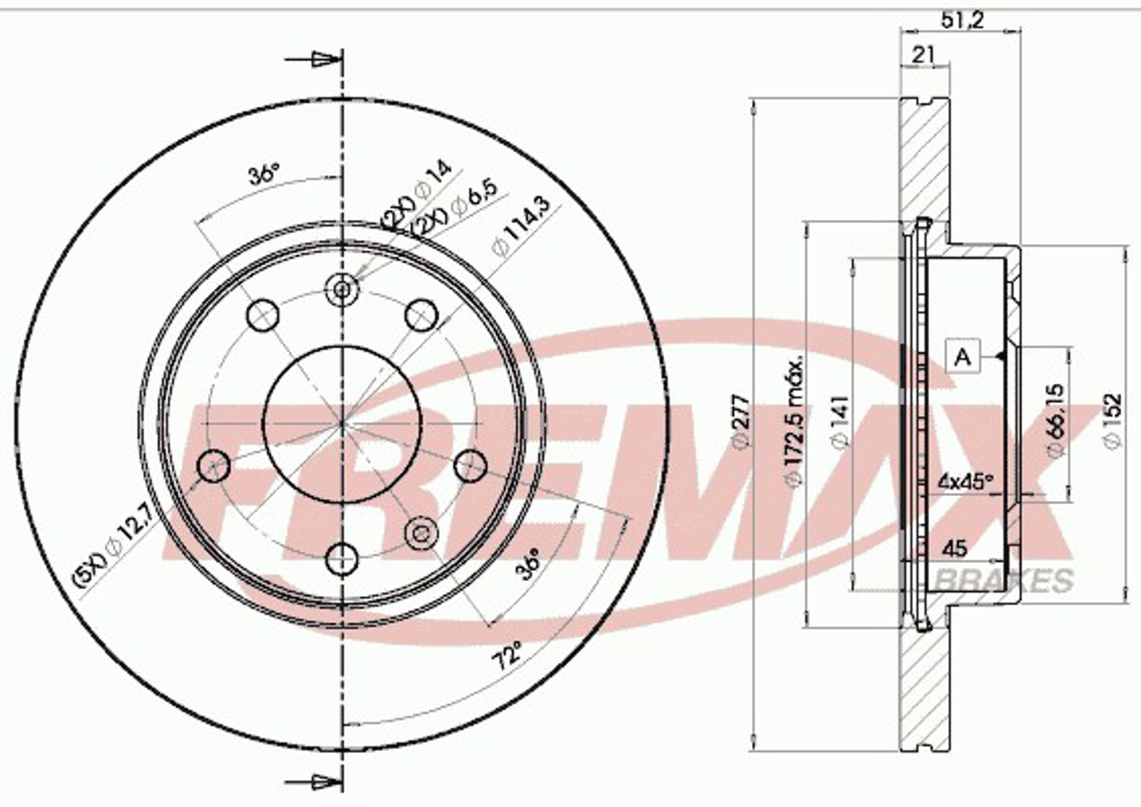 Диск тормозной FREMAX BD-1010