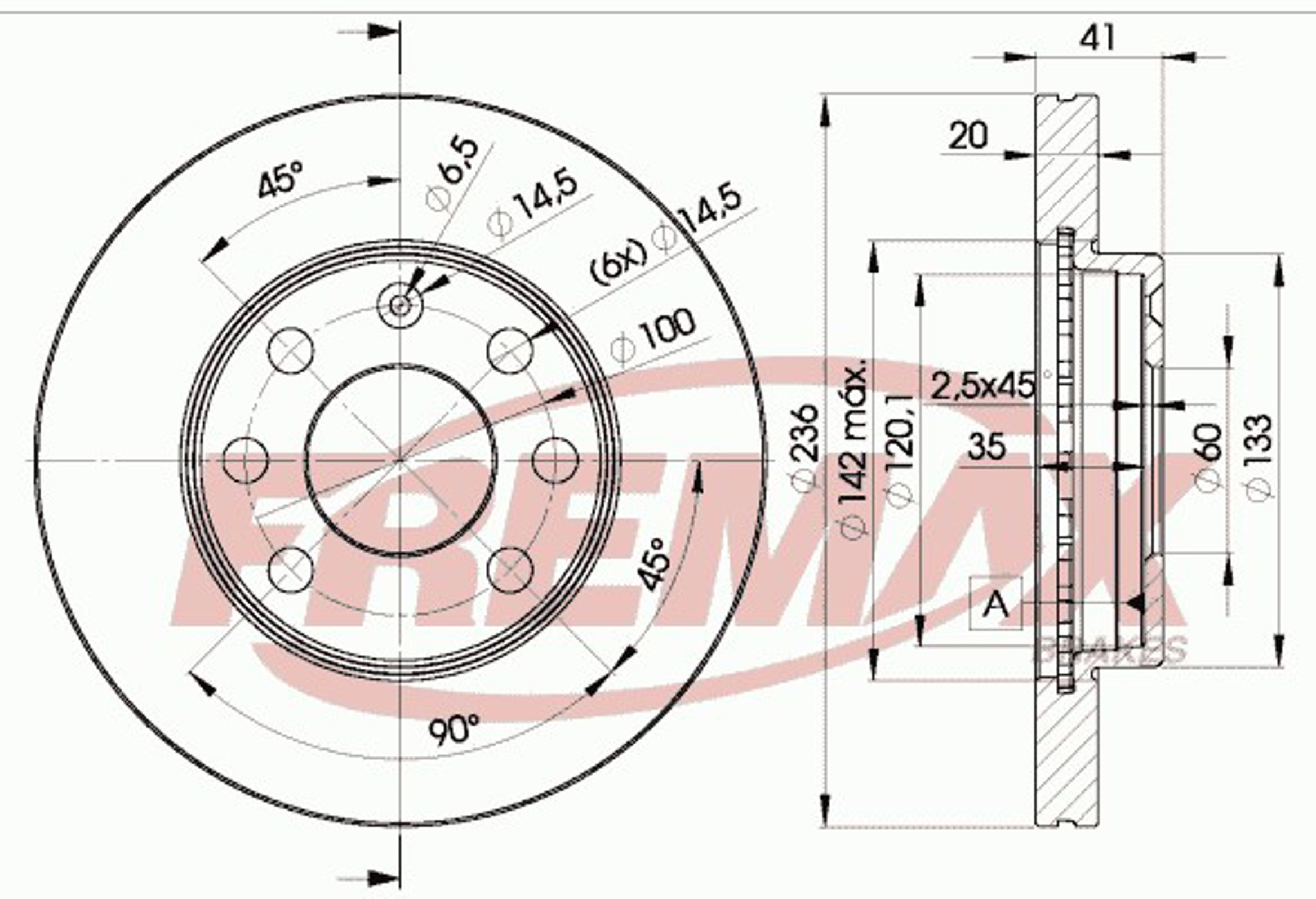 Диск тормозной FREMAX BD-1440