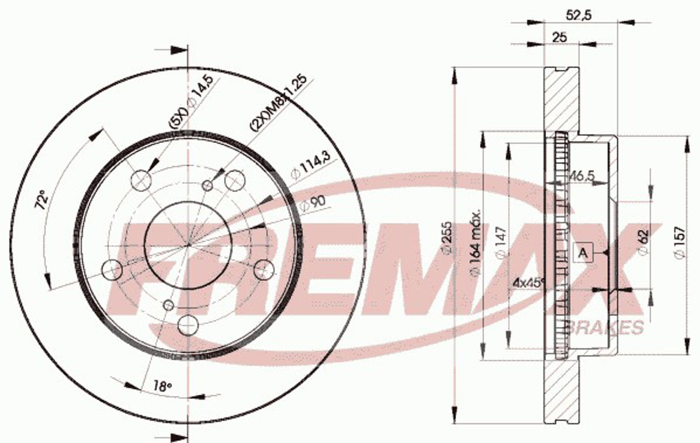 Диск тормозной FREMAX BD-2806