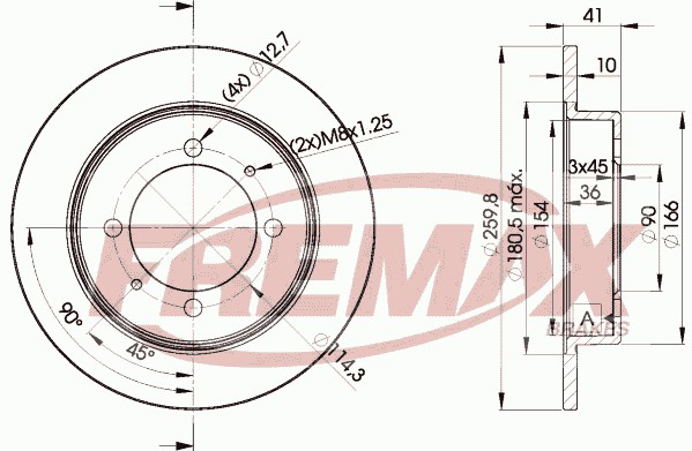 Диск тормозной FREMAX BD-2940