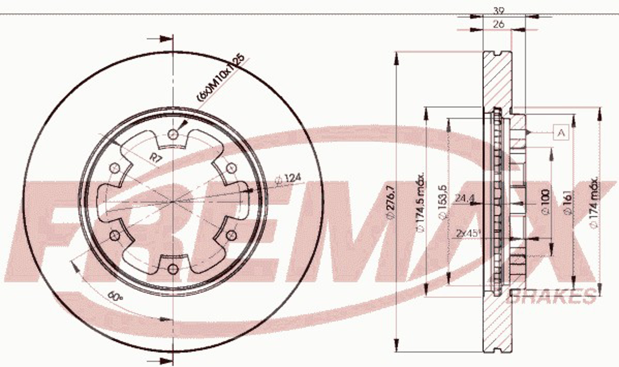 Диск тормозной FREMAX BD-3101