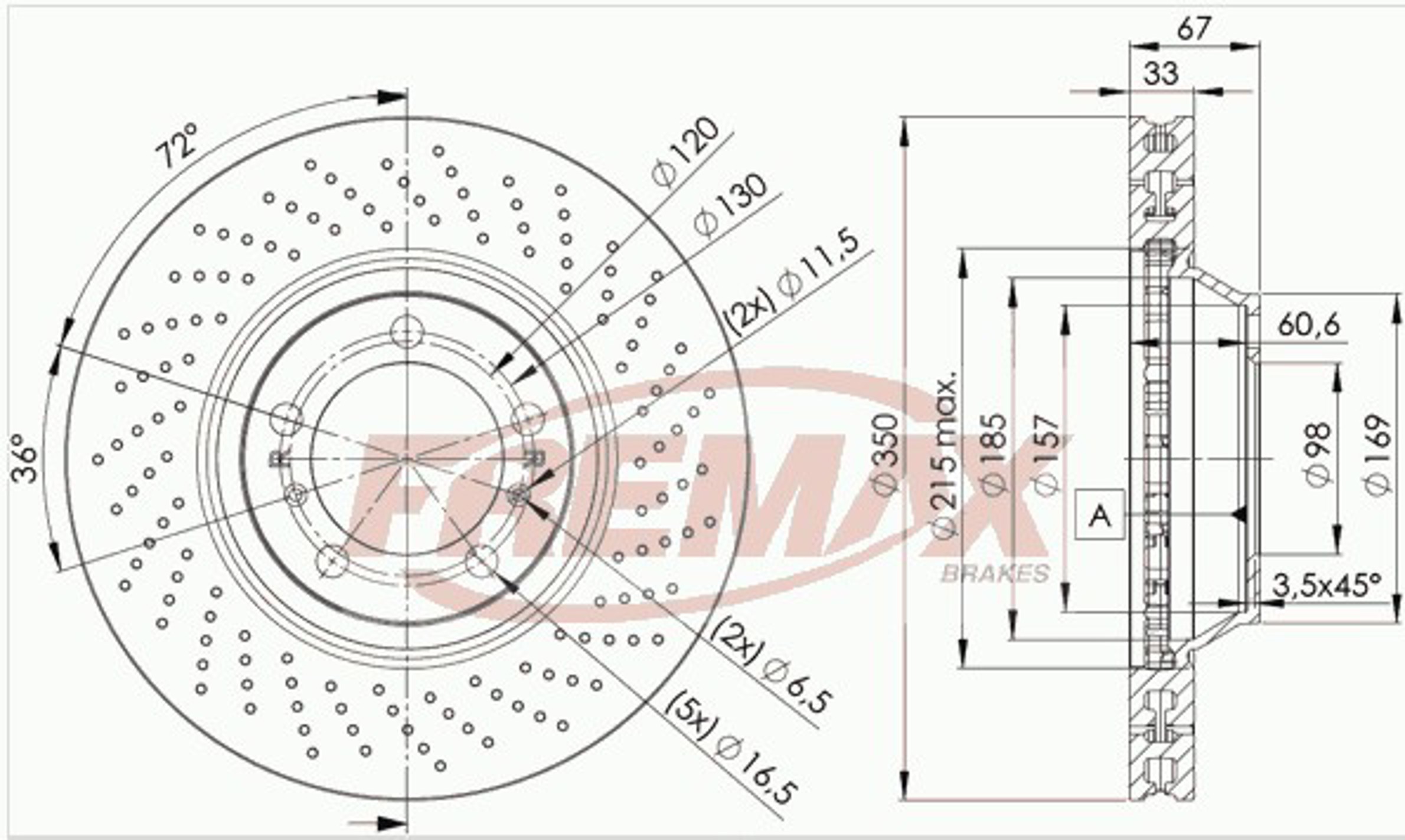 Диск тормозной FREMAX BD-3323
