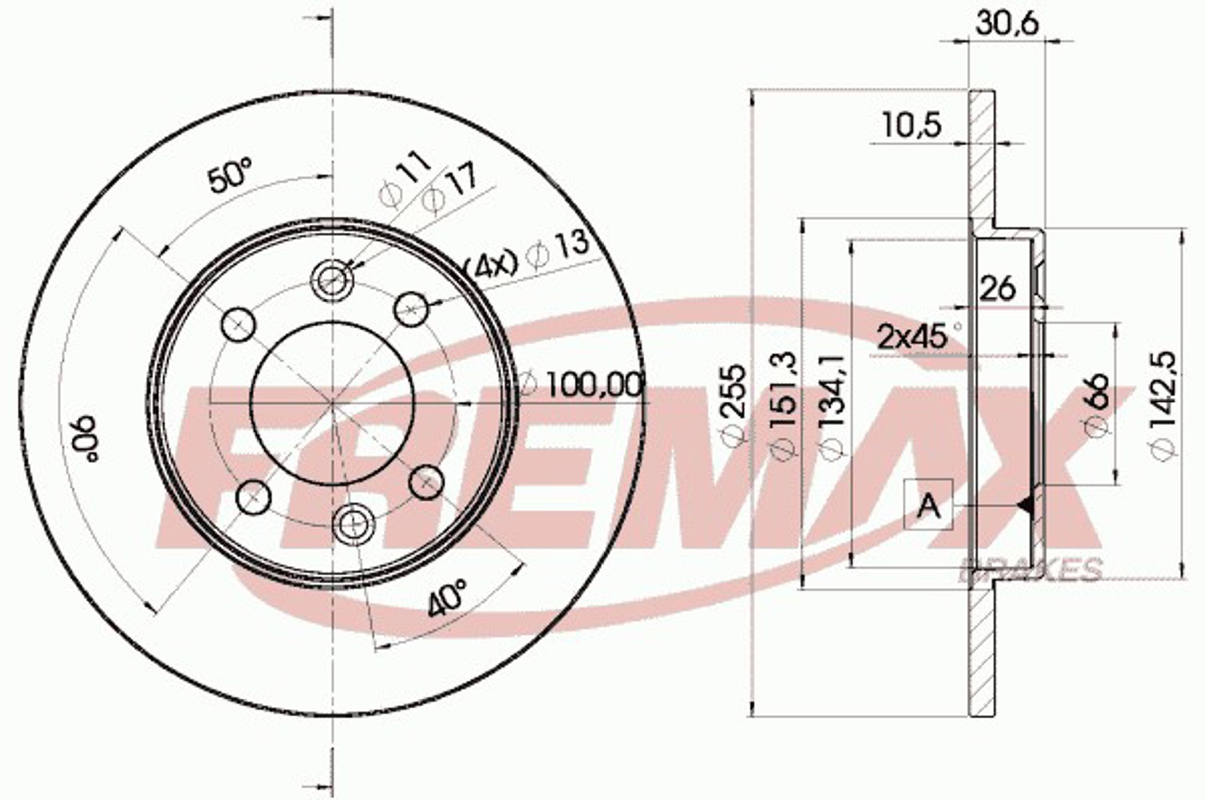 Диск тормозной FREMAX BD-4192