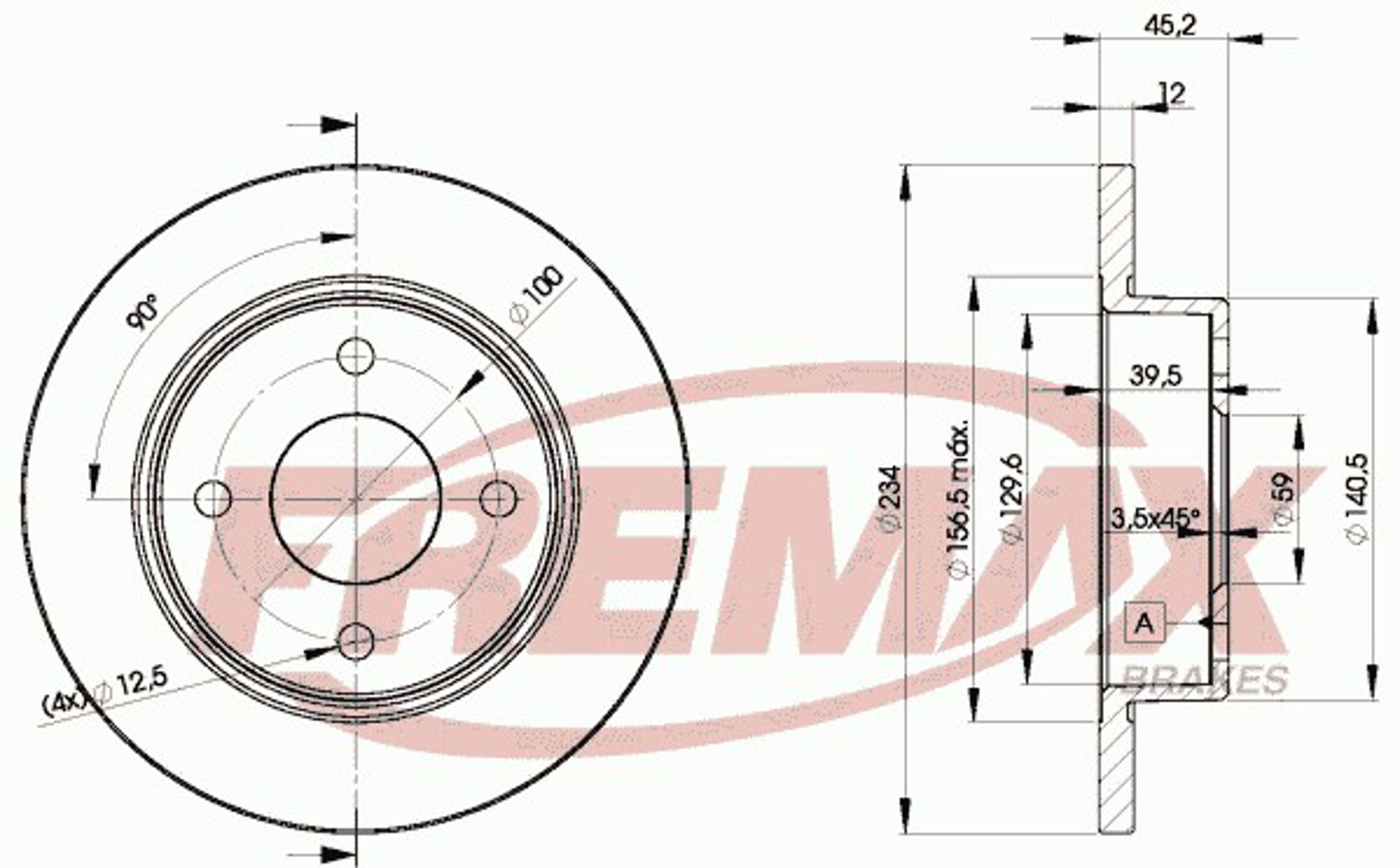 Диск тормозной FREMAX BD-5001