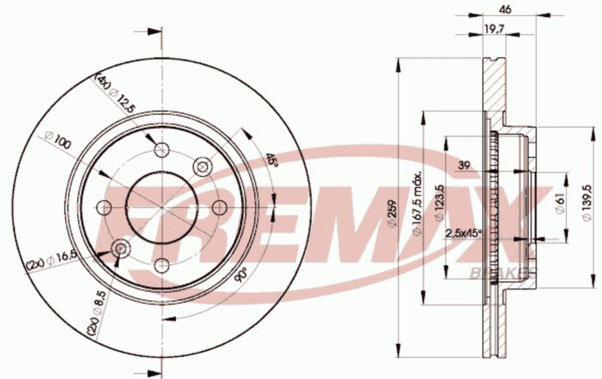 Диск тормозной FREMAX BD-5081