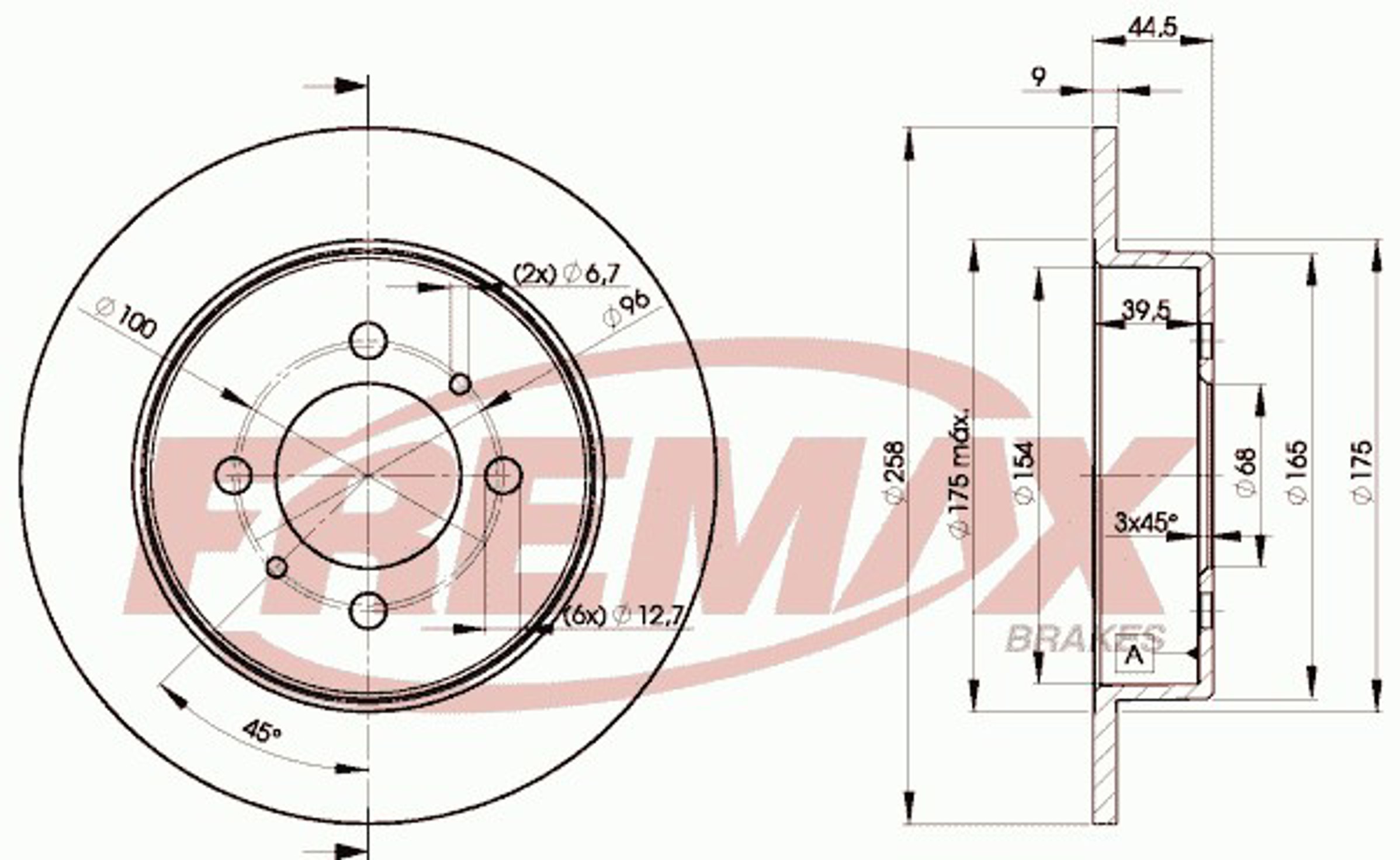 Диск тормозной FREMAX BD-5401