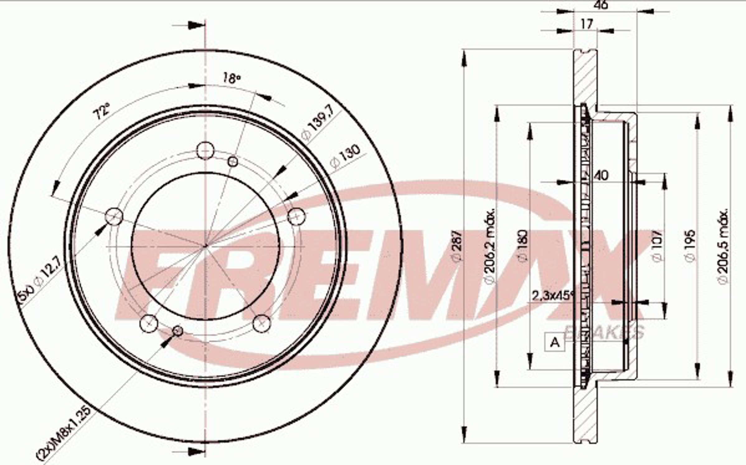 Диск тормозной FREMAX BD-5600