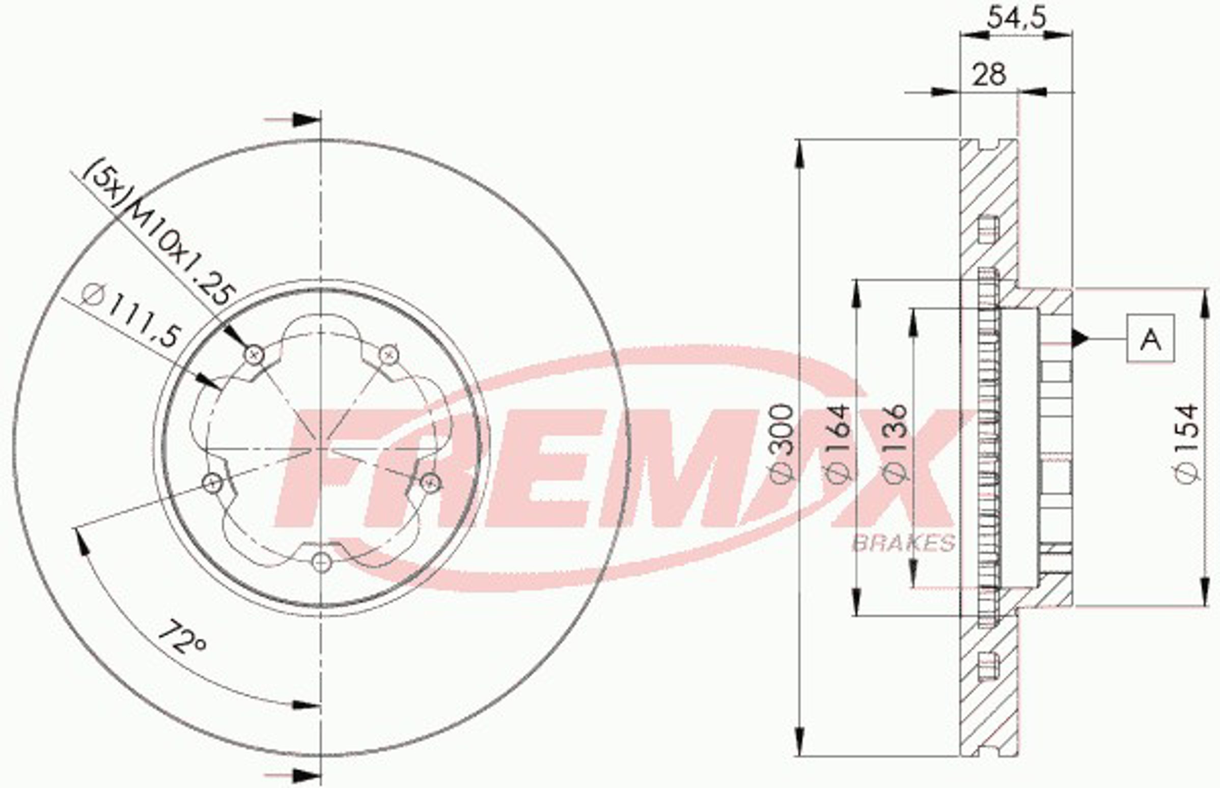 Диск тормозной FREMAX BD-5630