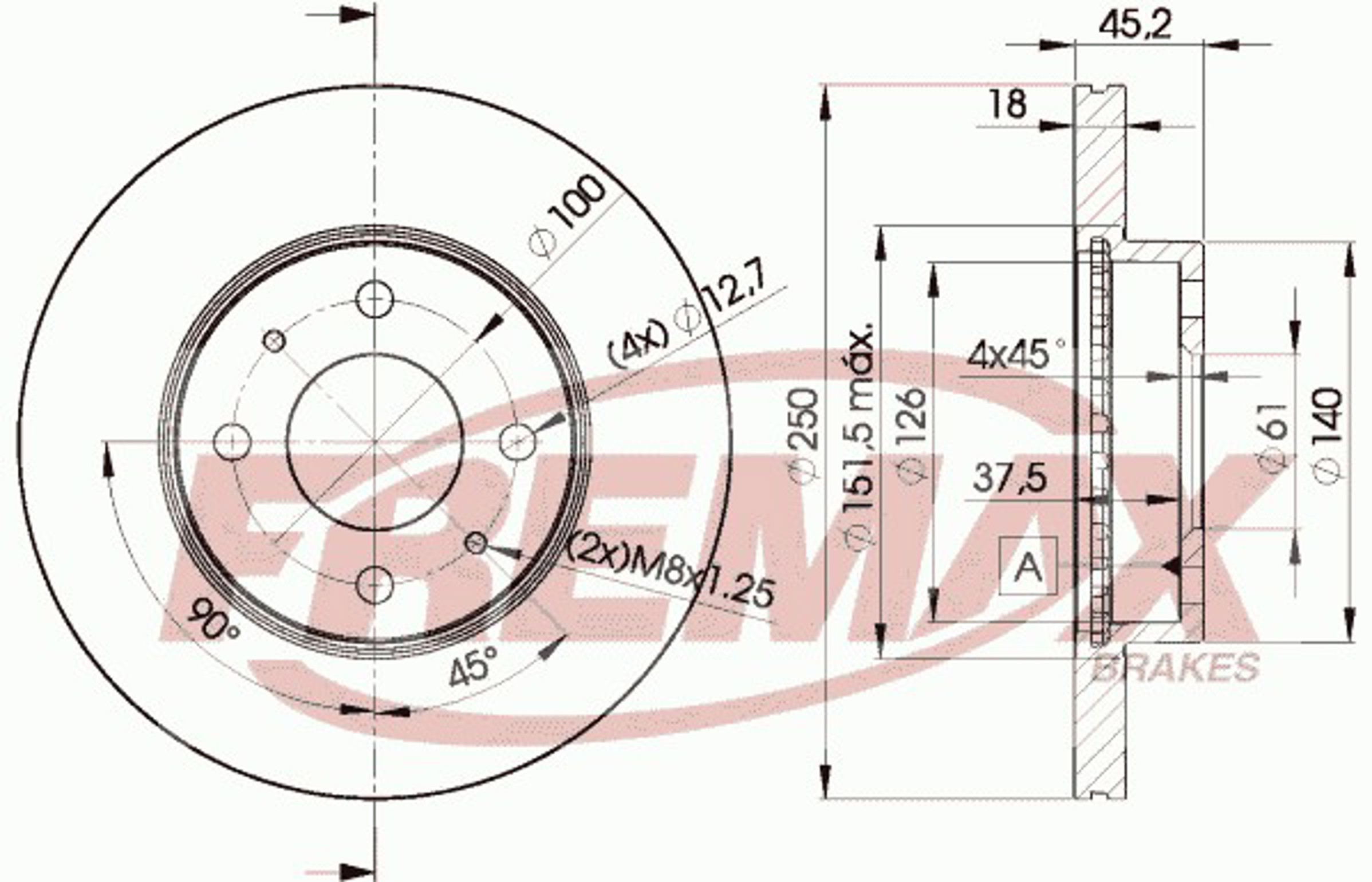 Диск тормозной FREMAX BD-5801
