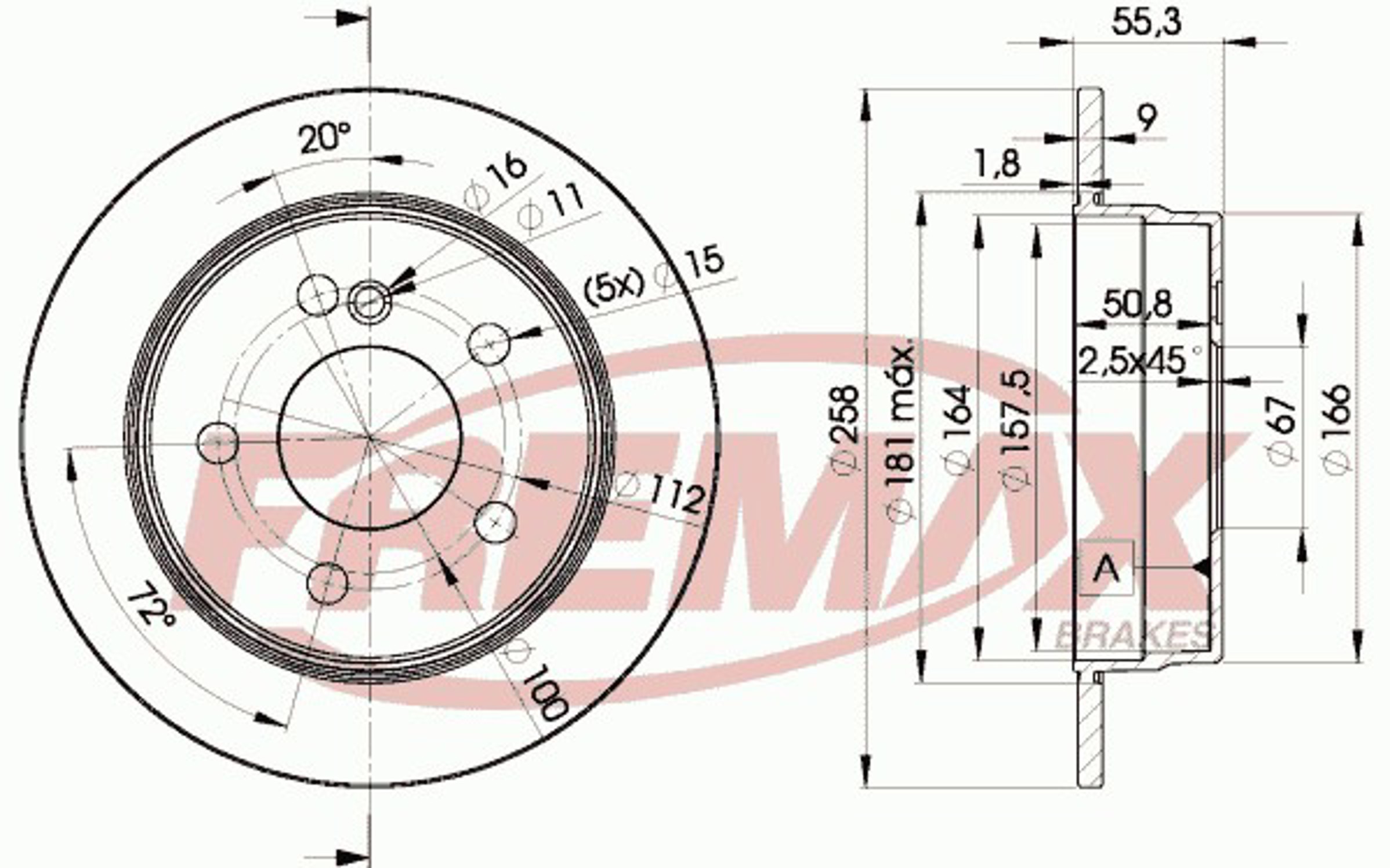 Диск тормозной FREMAX BD-6470