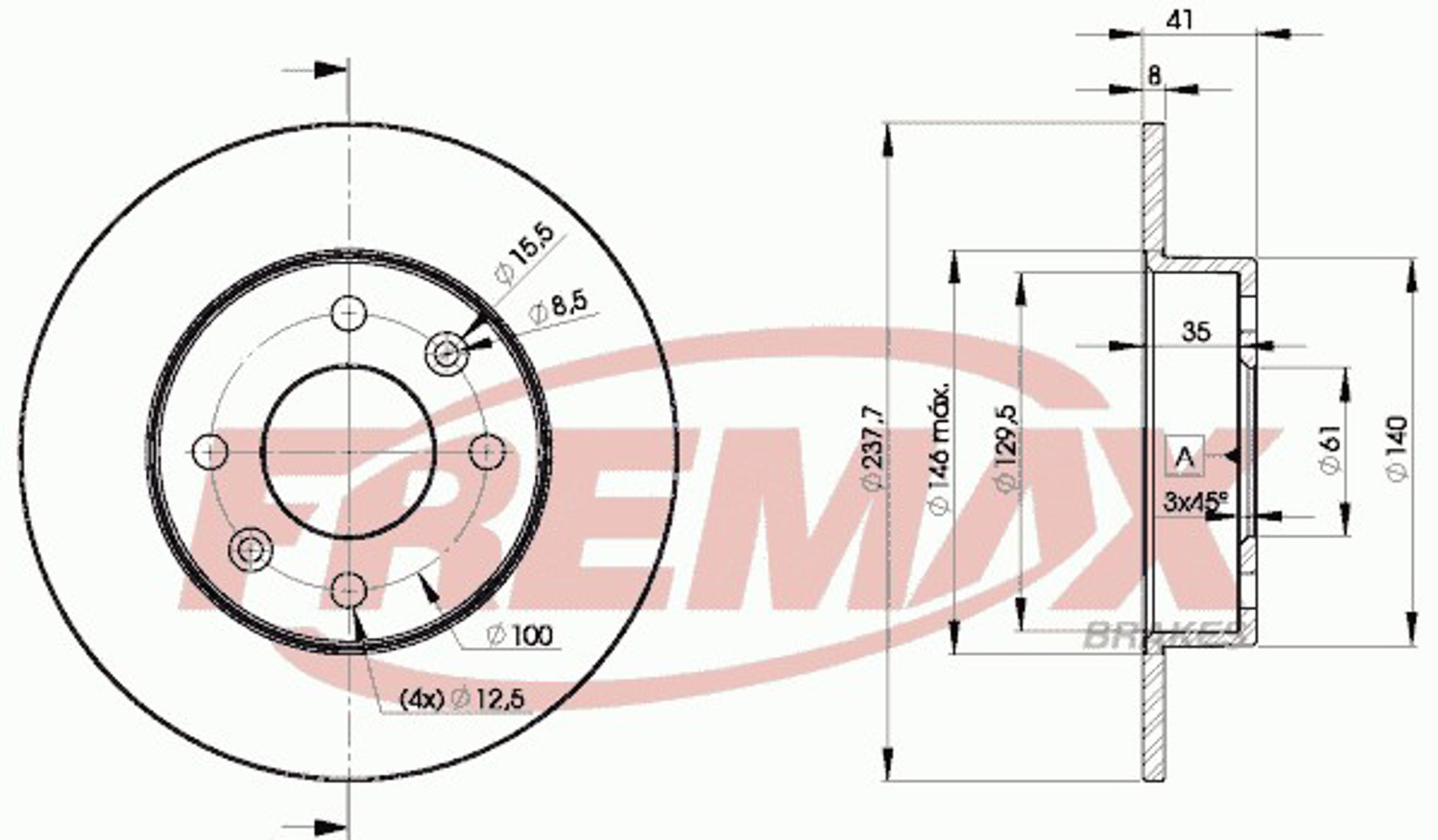 Диск тормозной FREMAX BD-6947