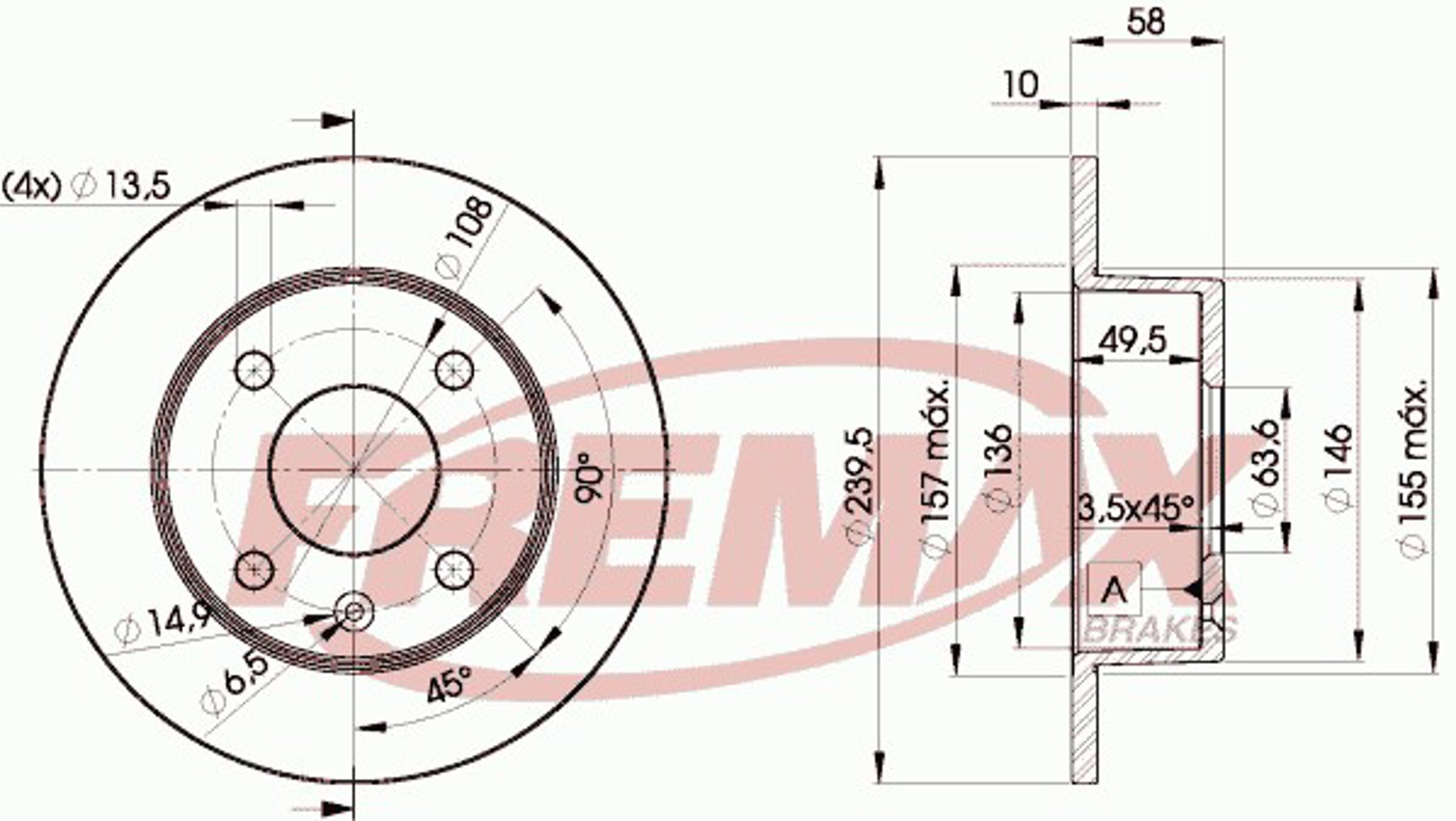Диск тормозной FREMAX BD-7291