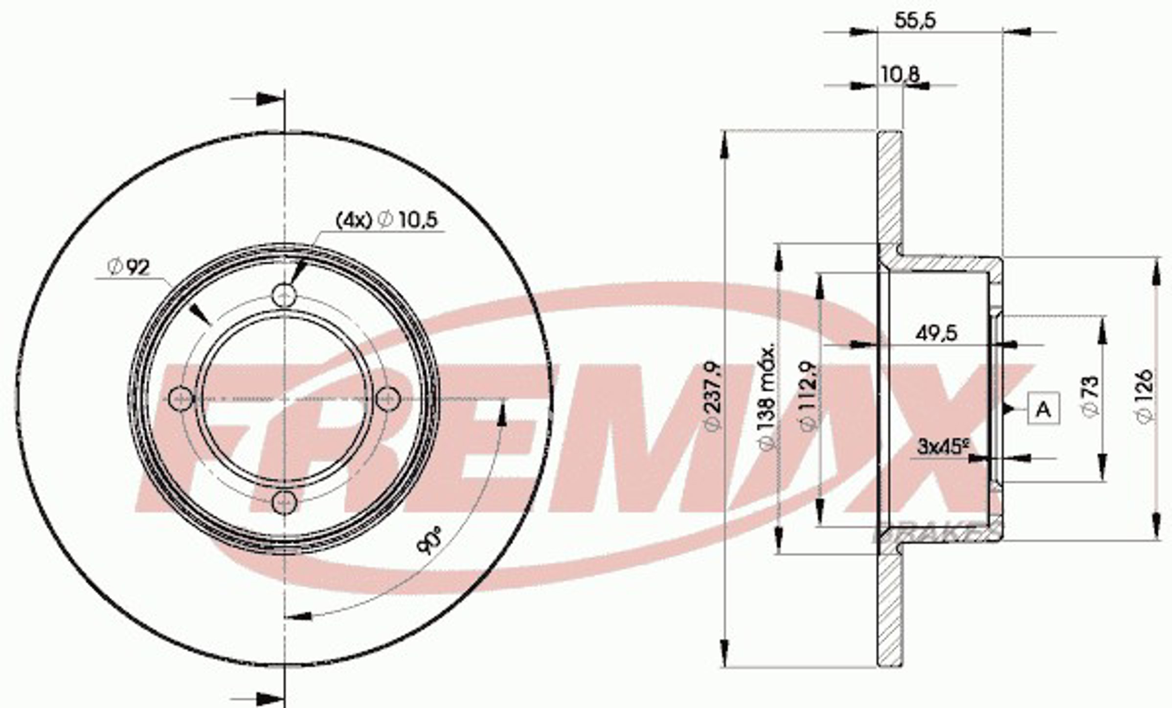 Диск тормозной FREMAX BD-7739