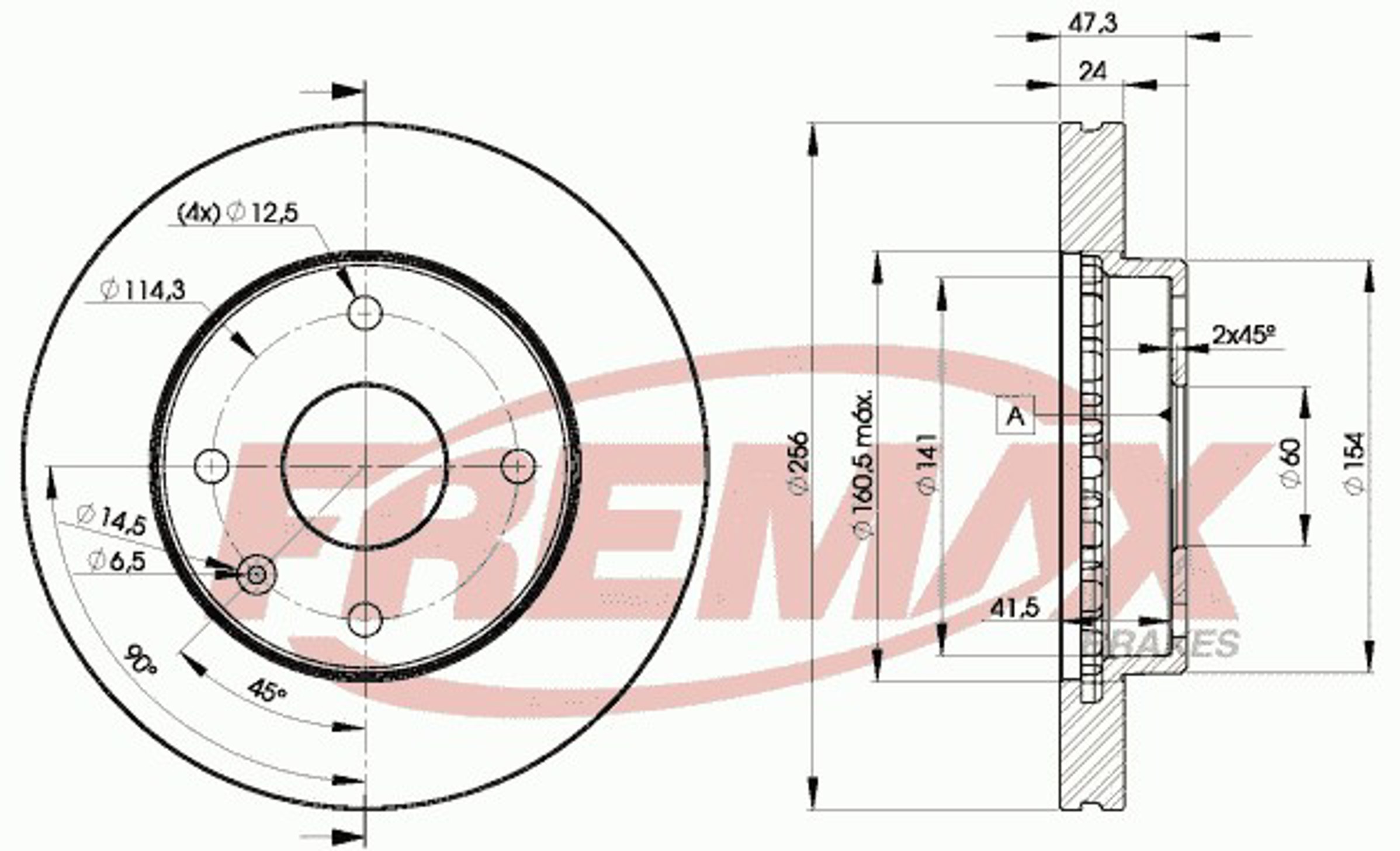 BD-8338 FREMAX Диск тормозной