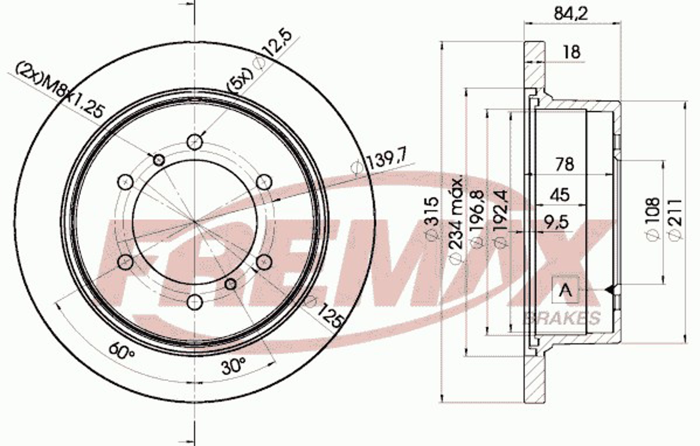 Диск тормозной FREMAX BD-8797
