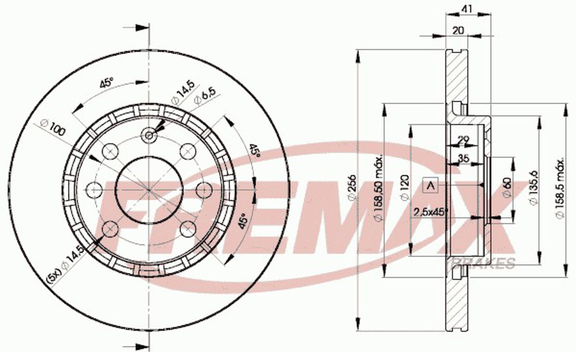 BD-9046 FREMAX Диск тормозной