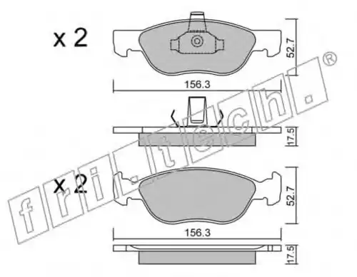 Тормозные колодки FRI.TECH. 084.2