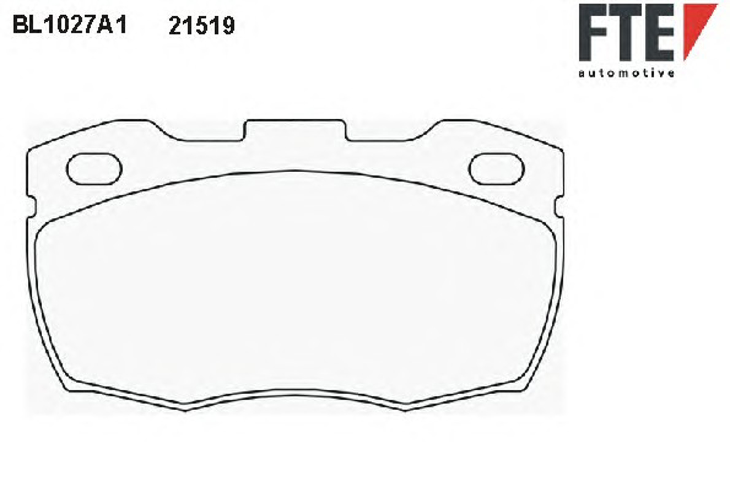 BL1027A1 FTE Колодки тормозные дисковые