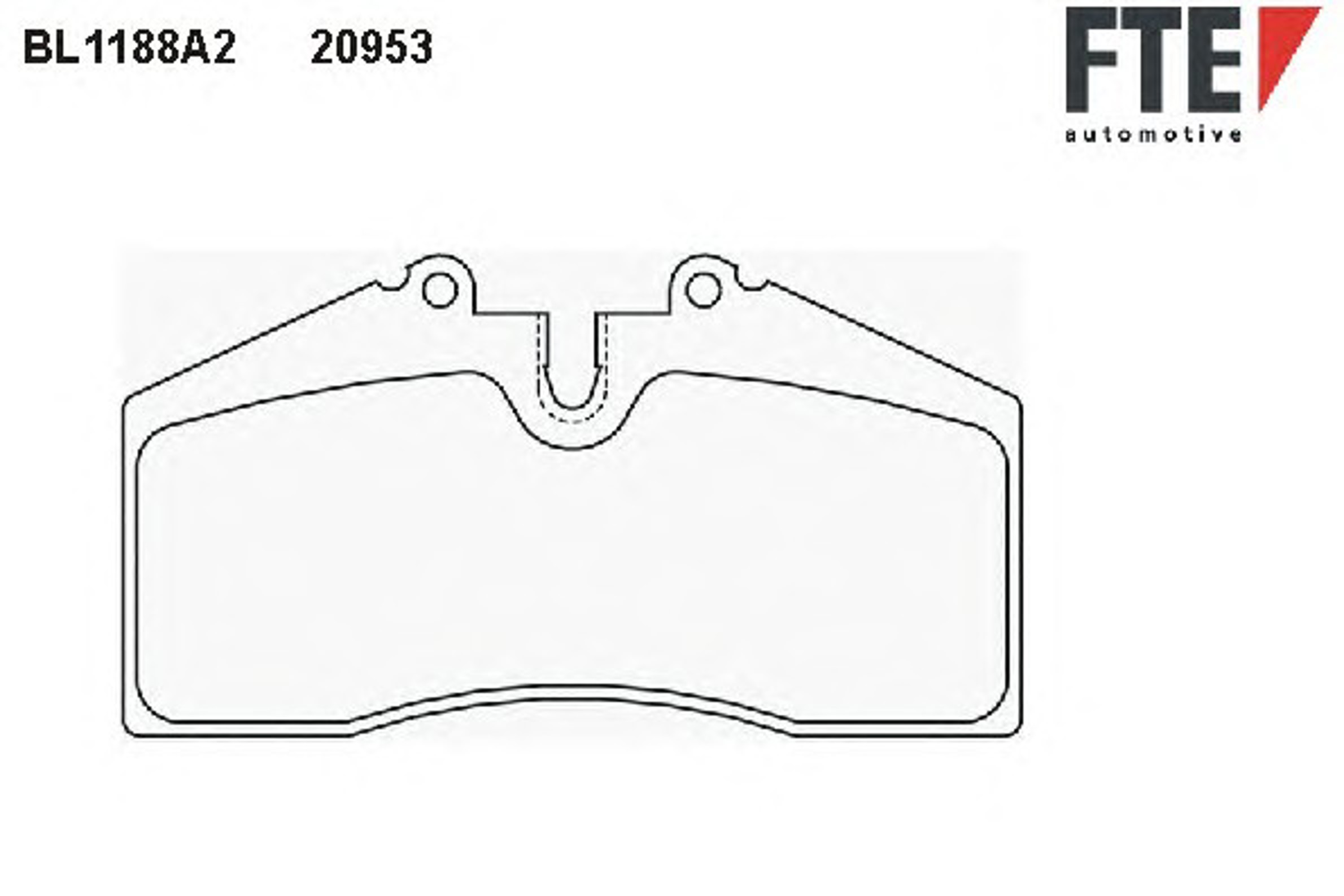 BL1188A2 FTE Колодки тормозные дисковые