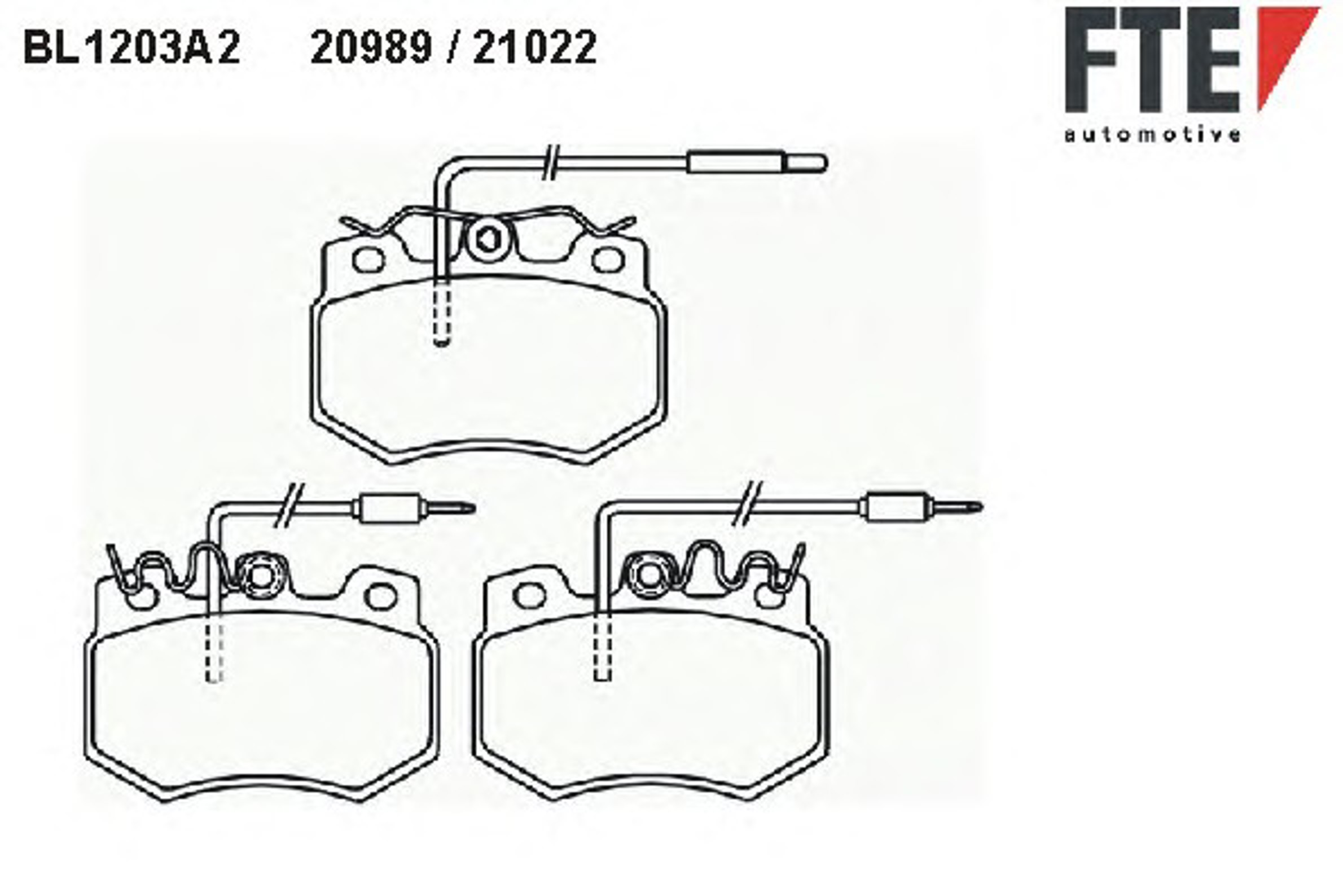 BL1203A2 FTE Колодки тормозные дисковые