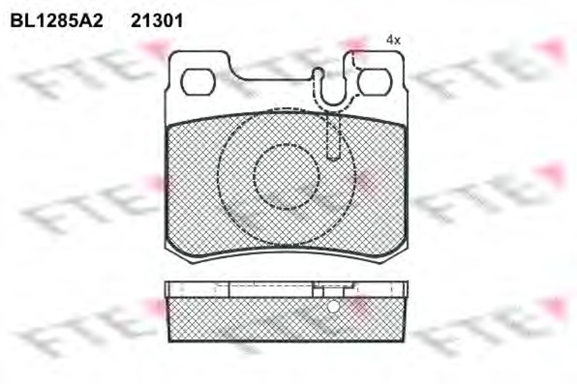 BL1285A2 FTE Колодки тормозные дисковые