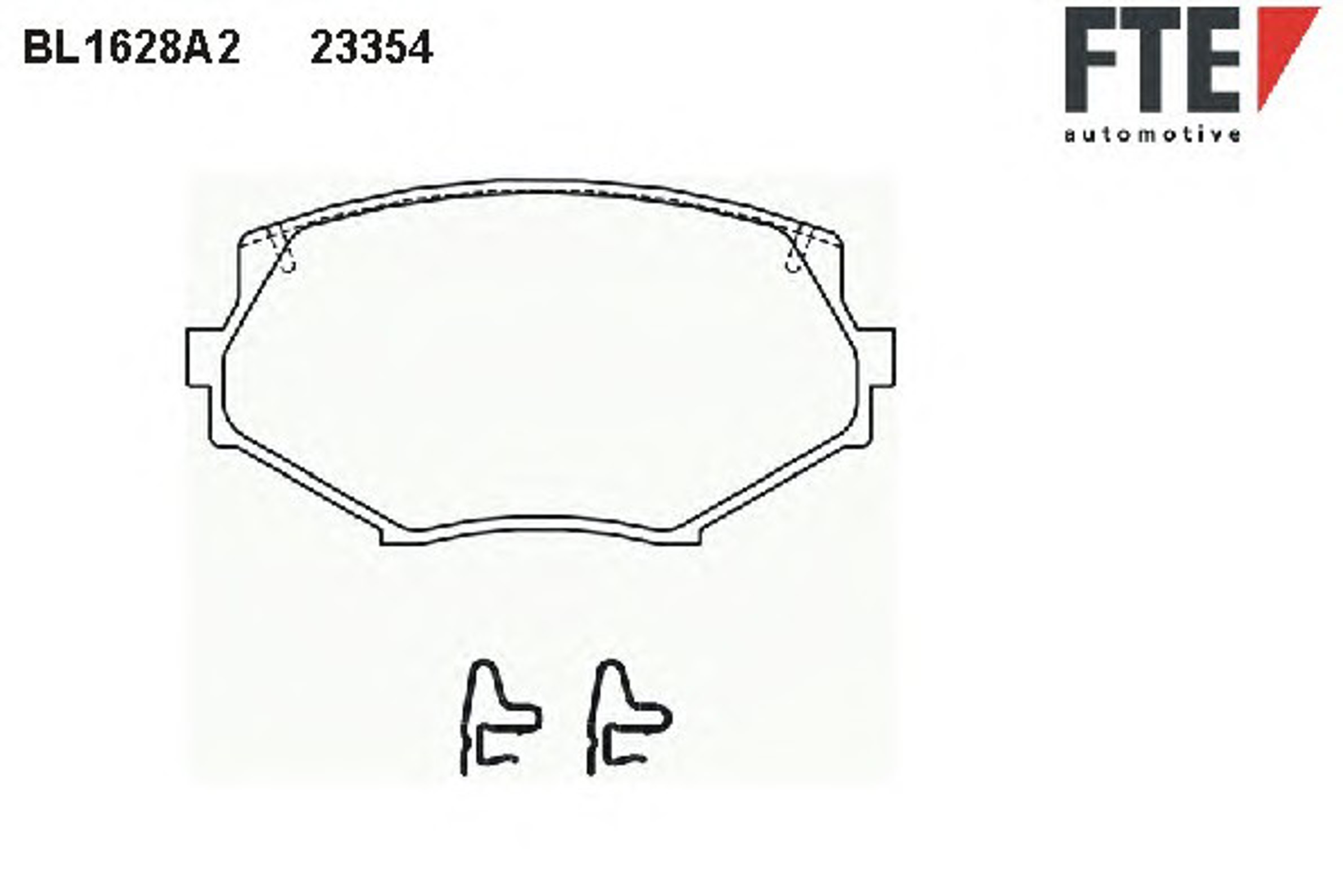 Колодки тормозные дисковые FTE BL1628A2