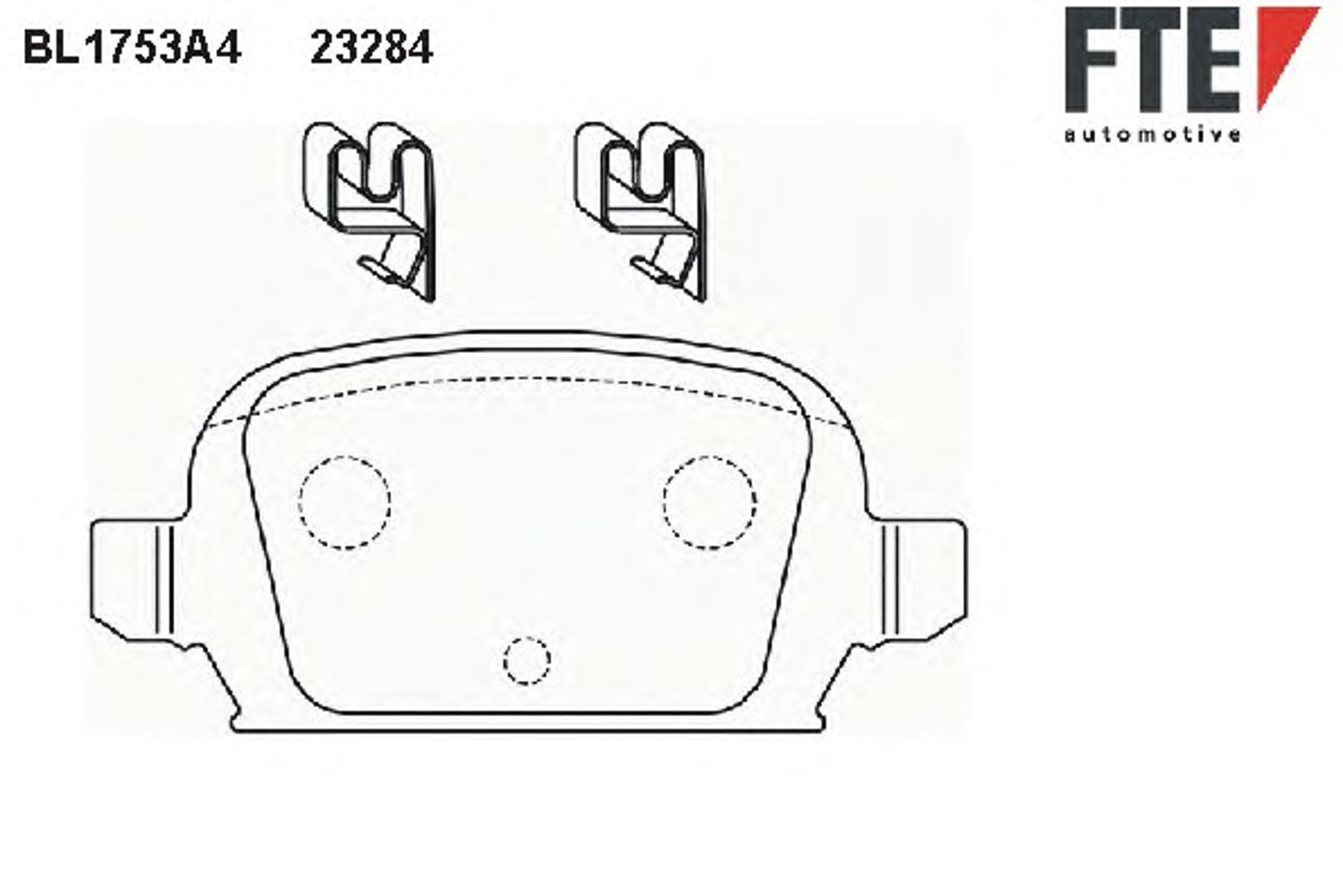 BL1753A4 FTE Комплект тормозных колодок, дисковый тормоз