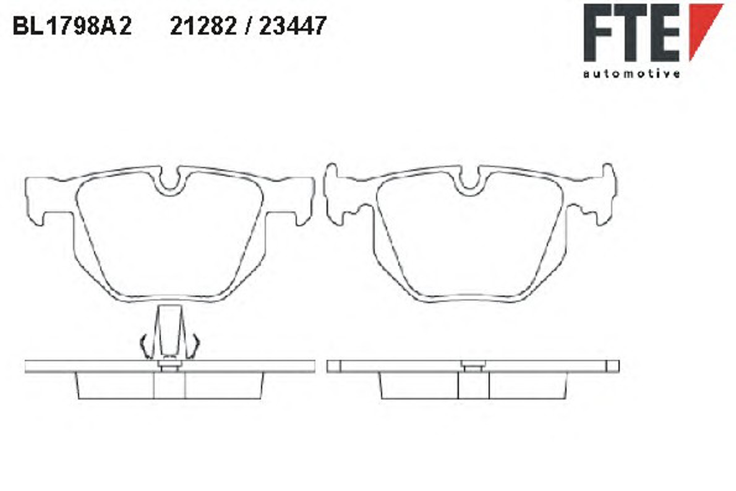 Колодки тормозные дисковые FTE BL1798A2
