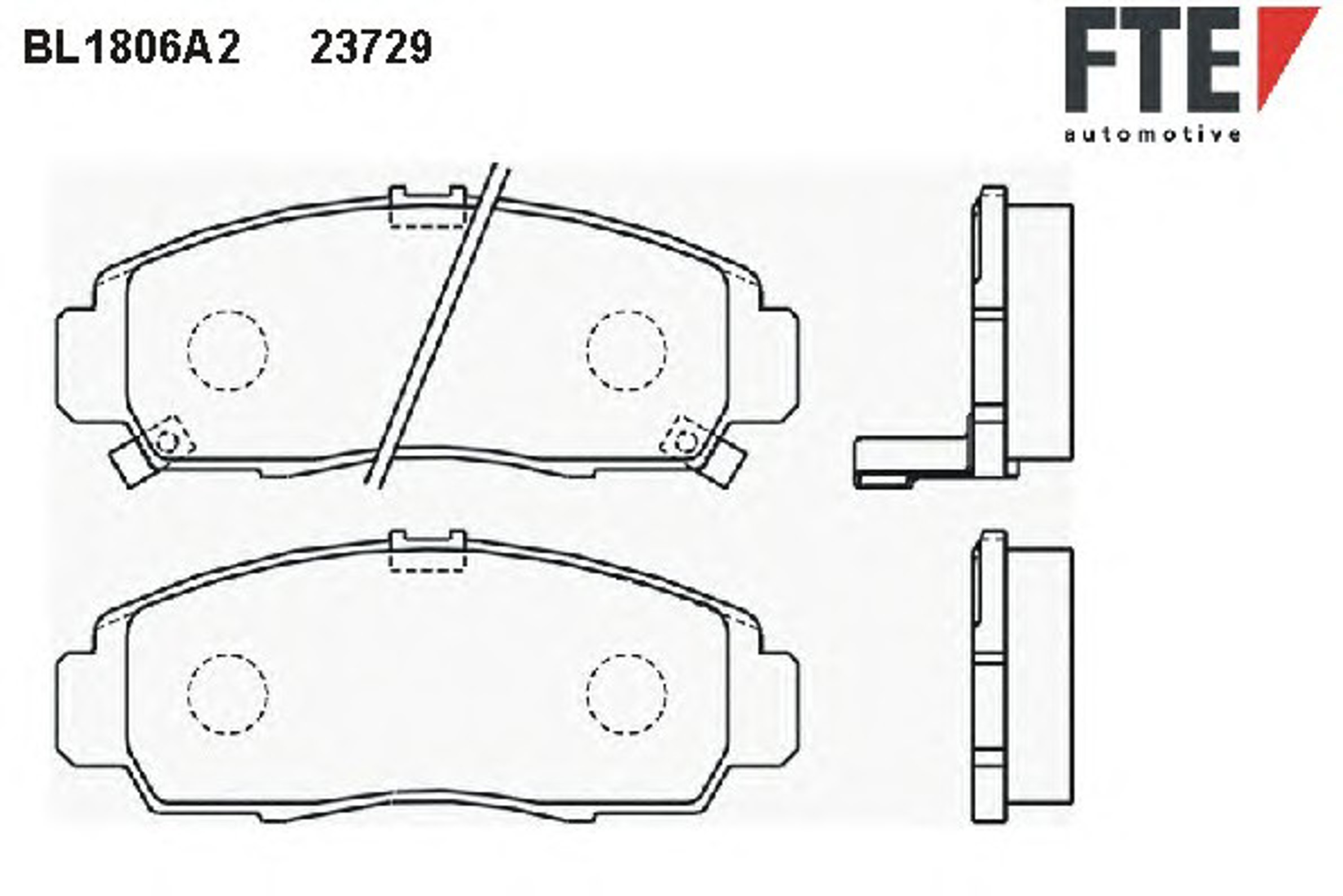 BL1806A2 FTE Колодки тормозные дисковые