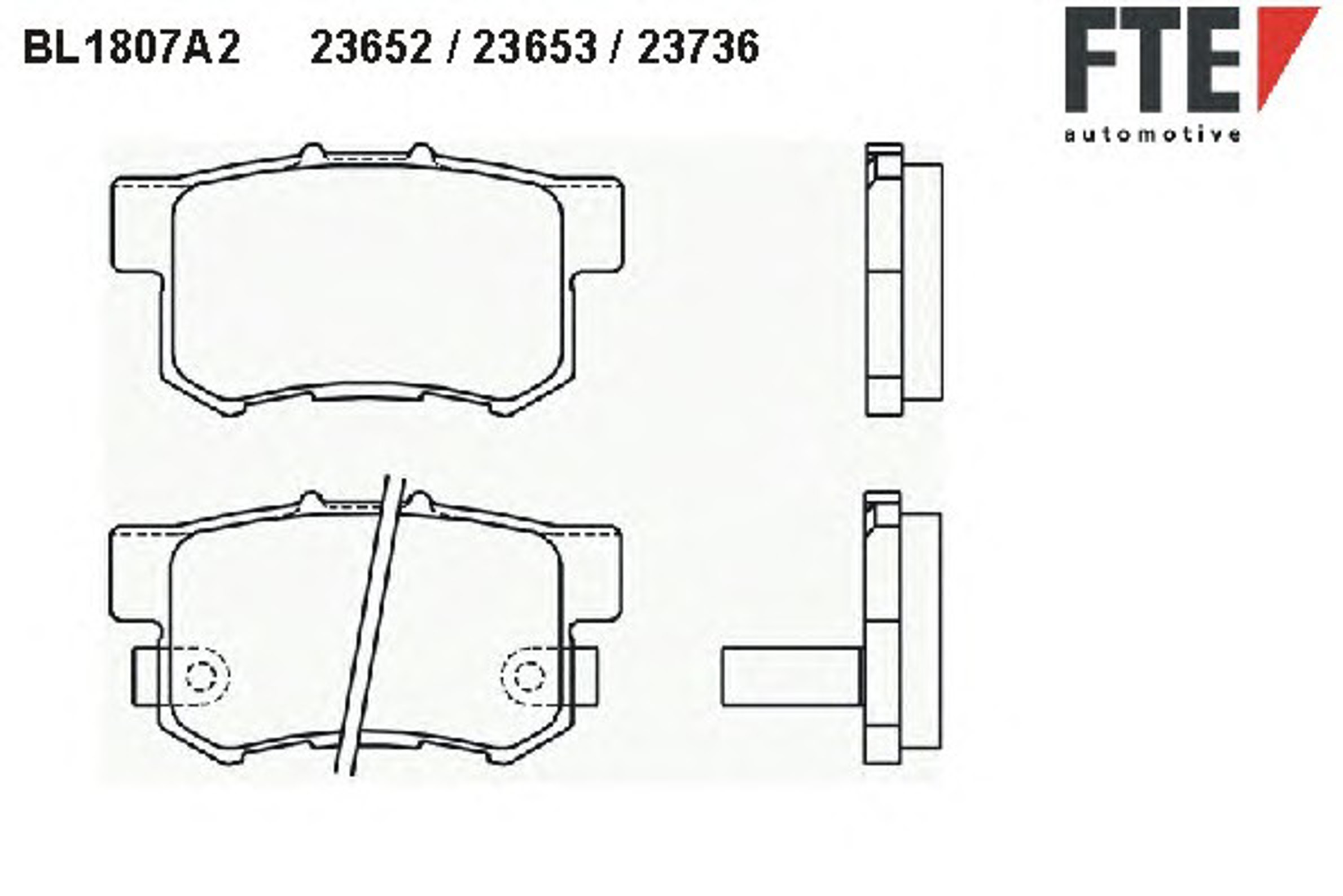 BL1807A2 FTE Колодки тормозные дисковые