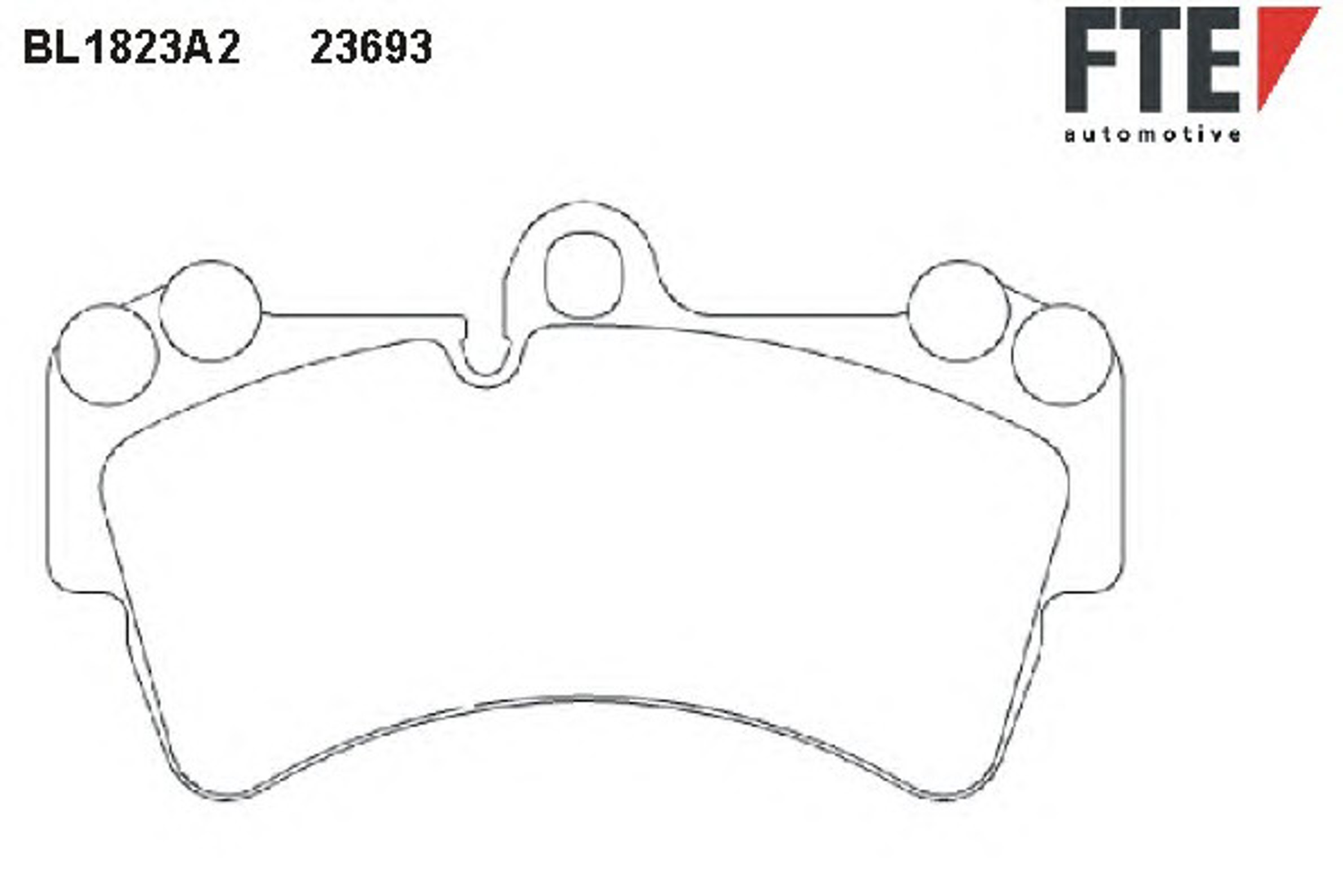Колодки тормозные дисковые FTE BL1823A2