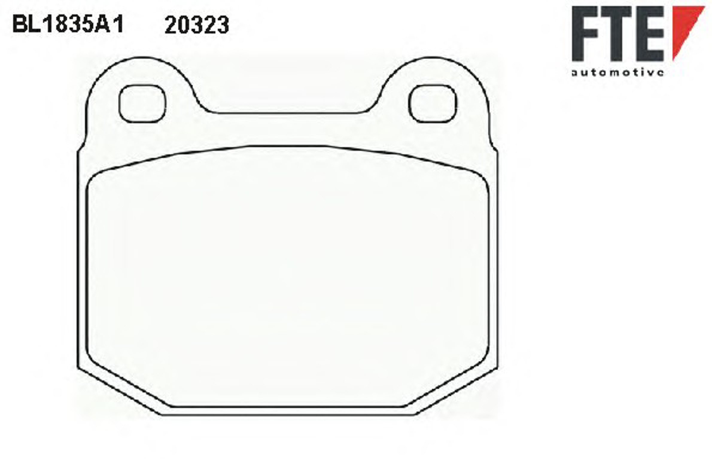 Колодки тормозные дисковые FTE BL1835A1