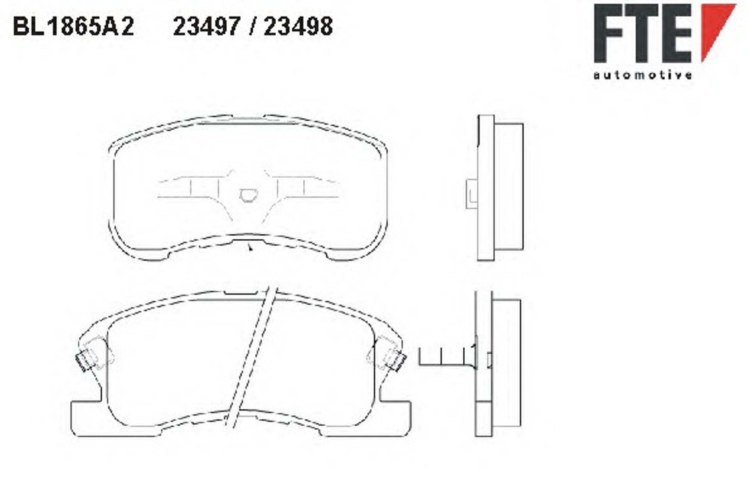 Колодки тормозные дисковые FTE BL1865A2