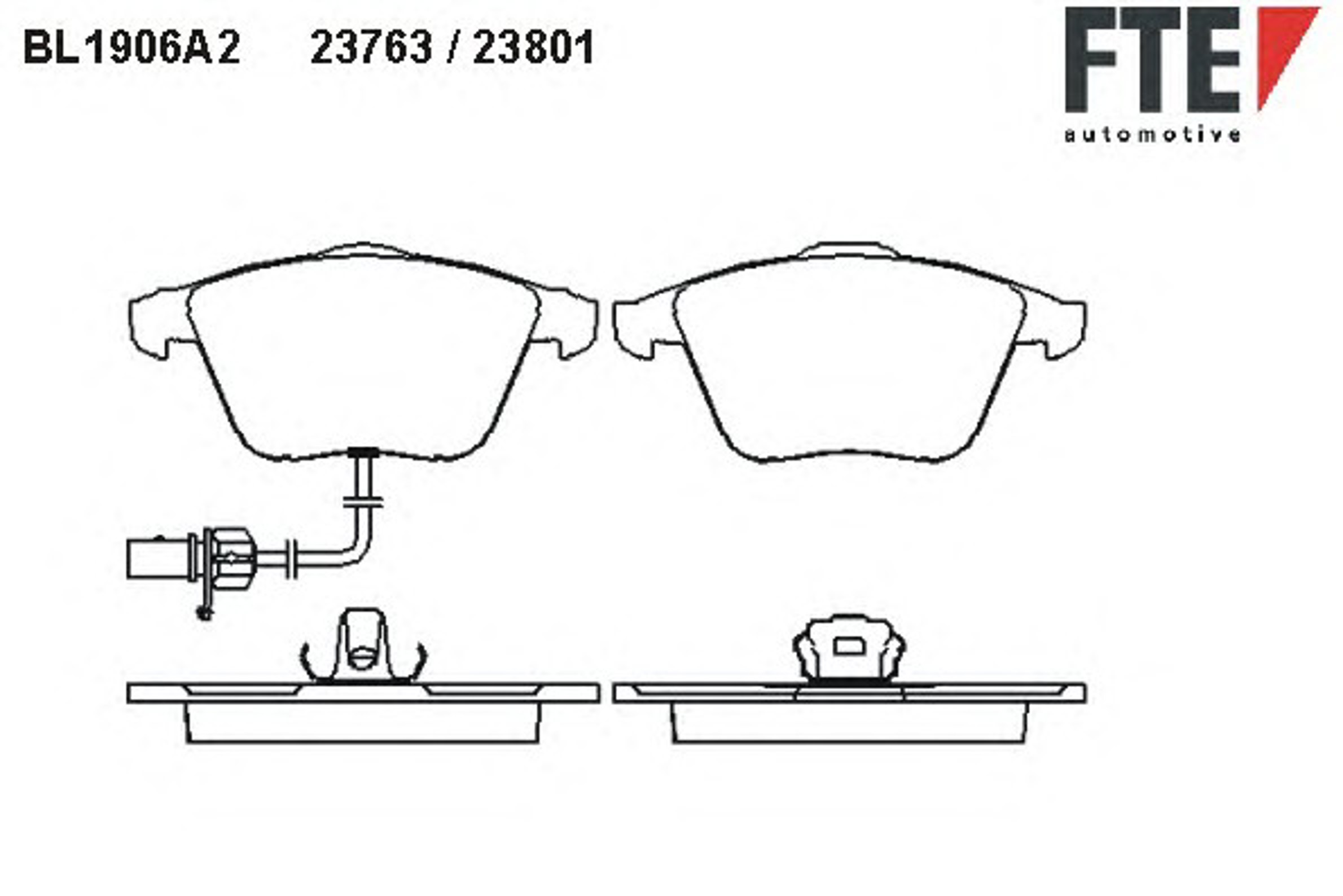 Колодки тормозные дисковые FTE BL1906A2