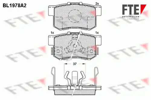 Колодки тормозные дисковые FTE BL1978A2