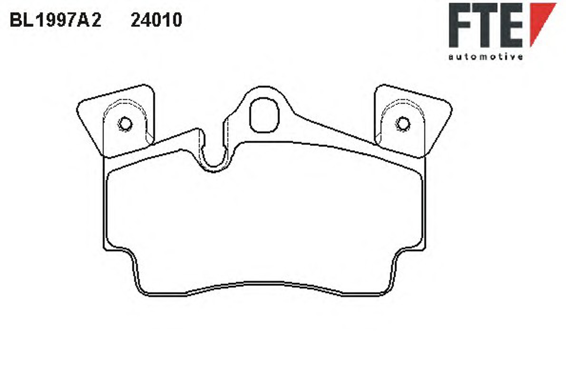 Колодки тормозные дисковые FTE BL1997A2