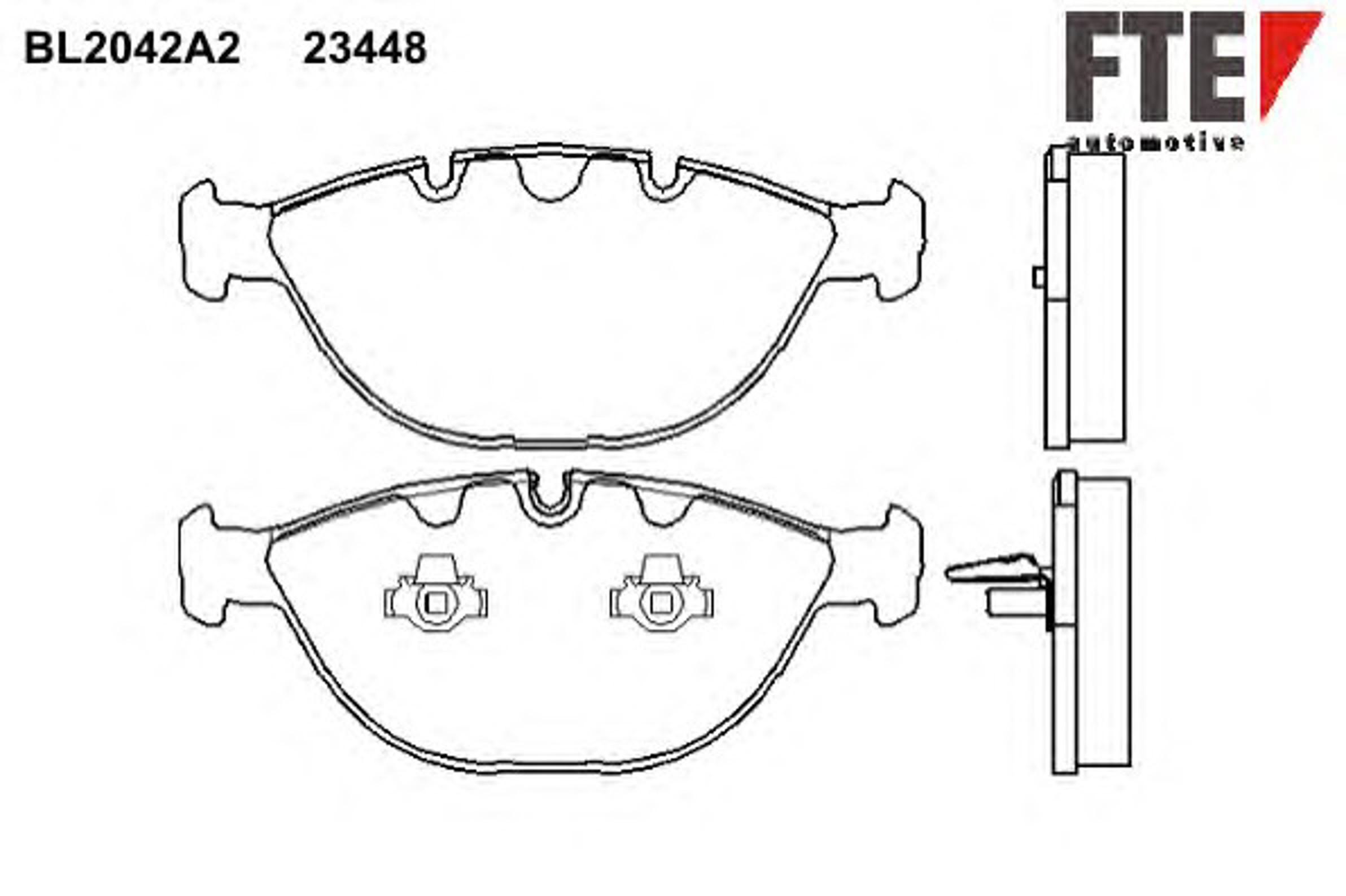 Колодки тормозные дисковые FTE BL2042A2